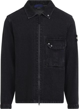 Stone Island Black Grainy Wash Shirt