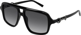 Gucci Grtey Gradient Navigator Ladies Sunglasses GG2052S 005 53