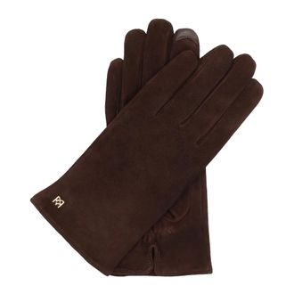 Kazar Guanti in Pelle Scamosciata - - Accessories - Donna - Marrone - L