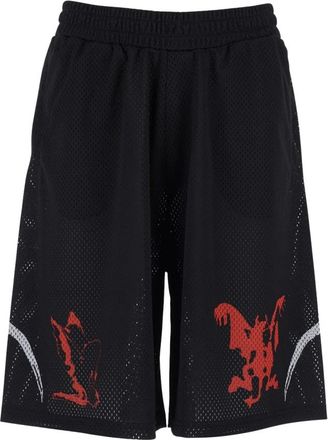 44 Label Group Y2K Shorts - Heren - Korte sportbroeken - Zwart - L - Katoen - Fitness