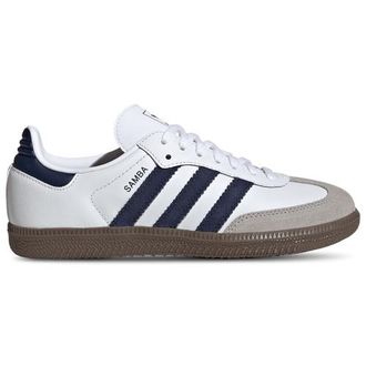 adidas Kids Originals Samba - Boys Grade School Shoes Ftwr White/Night Indigo/Gum Size 03.5