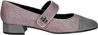 Tory Burch Cap-Toe Mary Jane Pave Hak Ballet - Dames - Pumps - Veelkleurig - 37 EU - Leer - Schoenen