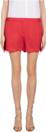 Dsquared2 Korte Zijden Short Shorts - Dames - Bermuda - Rood - S - Korte Broeken