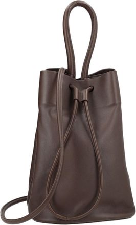 Uma Wang Brown Slouchy Structure Leather Bag