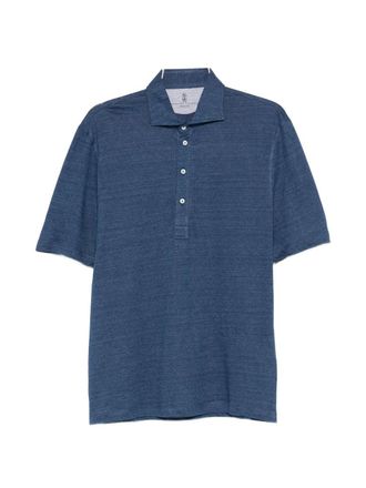Brunello Cucinelli Brunello Cucinelli Linen And Cotton Polo Shirt