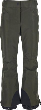 Moncler Green Slim Flat Front Pants
