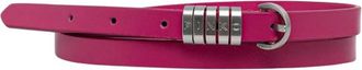 Pinko 1-2 cm riem met logoprint - Dames - Riemen - Roze - S - Leer - Accessoires