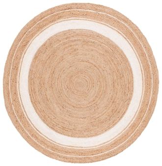 Safavieh Alfombra yute beige/marfil 152 x 152 cm