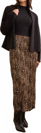 Tribal Shawl Collar Coatigan In Black