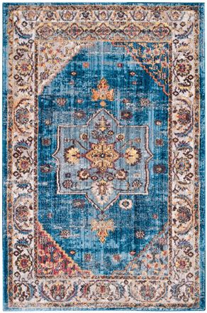 Safavieh Alfombra poli&eacute;ster blu/neutrale 122 x 183 cm