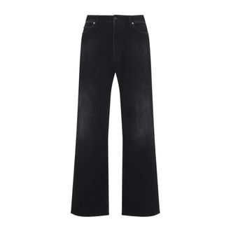 Balenciaga Wide Jeans, male, Black, Size: W31 Wide Jeans