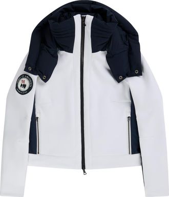 Amundsen & Scott Wedeln Jacket Womens in White/faded Navy at Nordstrom, Size X-Large Eu