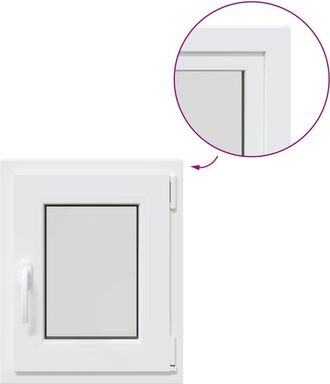 vidaXL Ventana De S&oacute;tano Risor 40 X 50 Cm Pvc Y Vidrio Vidaxl
