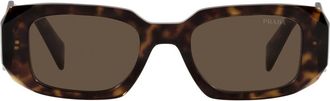 Prada Runway 49mm Rectangular Sunglasses in Tortoise/Brown at Nordstrom