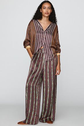 Conditions Apply Imara Satin Wide-Leg Pants