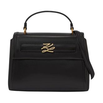 Karl Lagerfeld K Autograph Small Top Handle - female - Karl Lagerfeld - Handbags - Black - ONE SIZE - Bags