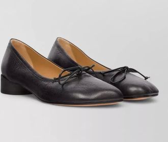 Maison Margiela leather knotted ballerina shoes