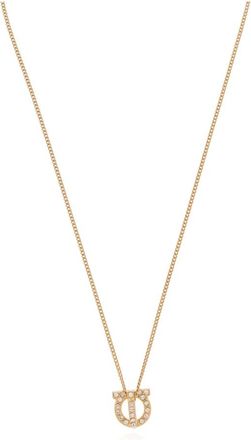 Ferragamo Ketting met logo - Dames - Kettingen - Geel - ONE Size - Accessoires