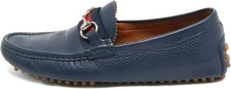 Gucci Mocassini in pelle con morsetto - Blu
