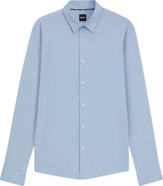 HUGO BOSS Casual Shirts - Heren - Zakelijke Overhemden - Blauw - XL - Overhemden