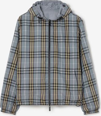 Burberry Reversible Check Hooded Jacket