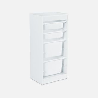 Sweeek Mueble Para Ni&ntilde;os Con 4 Cubos De Almacenaje