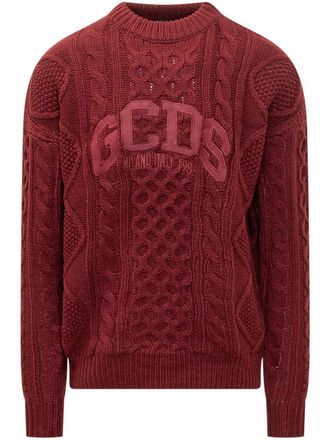 GCDS Trui met logo - Rood