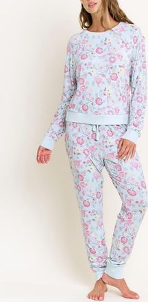 Honeydew Intimates Star Seeker Brushed Jersey Pajamas in Drift Vine Poppy at Nordstrom, Size X-Large