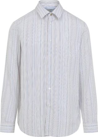 Paul Smith Regular Stripe Shirt - Heren - Casual Overhemden - Veelkleurig - M - Katoen - Overhemden