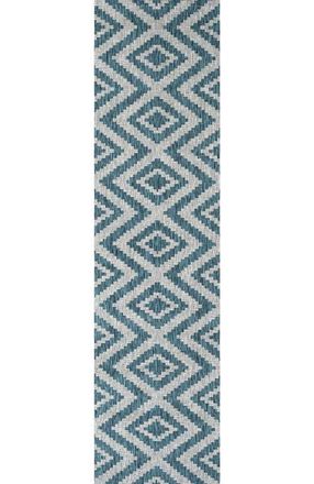 Jonathan Y Designs Sintra Diamond Indoor/Outdoor Area Rug in Blue/gray at Nordstrom, Size 2Ft 0In X 8Ft 0In
