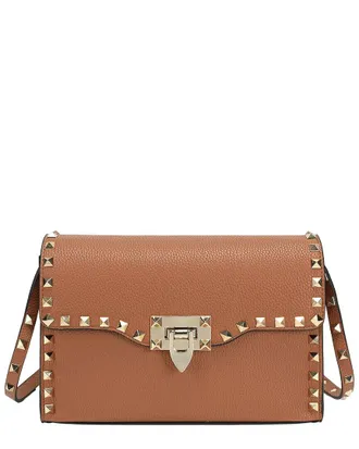 Tiffany & Fred Studded Leather Crossbody Flap Bag