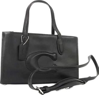 Coach Pre-owned Handbag - Dames - Vintage Handtas - Zwart - ONE Size - Leer - Vintage