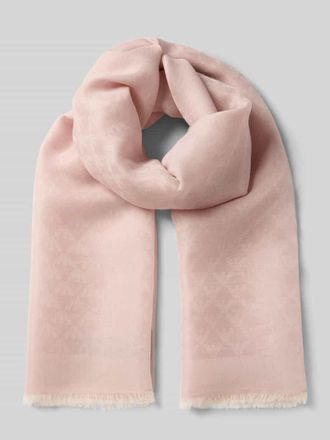 Emporio Armani Schal mit Fransen in Hellrosa, Gr&ouml;&szlig;e 1