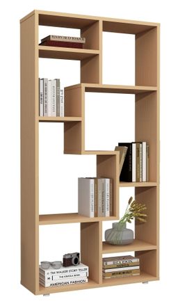 ebuy24 Ebuy24 - Vcm Estante De Madera Estante De Medios Estante Almac&eacute;n Divisor Decoraci&oacute;n Estante Lanisa M (haya)