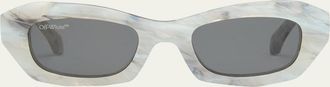 Off-white Mens Venezia Acetate Rectangle Sunglasses
