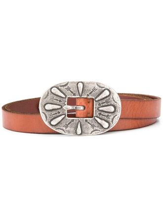 Polo Ralph Lauren Cintura con fibbia oversize - Marrone