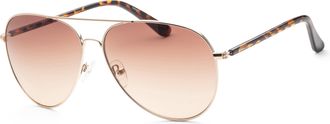 Calvin Klein Unisex 60mm Gold Sunglasses