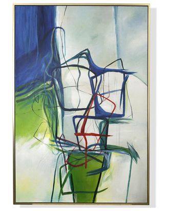 Harp & Finial Manantial Small Framed Art With 1.5In Frame