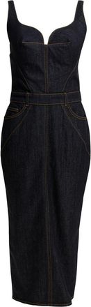 Givenchy Sheath Dress In Raw Denim