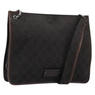 Gucci Pre-owned Cross Body Bags, female, Brown, Size: ONE SIZE Pre-owned Vintage Shoulder Bag