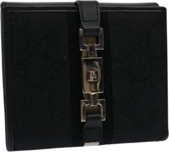 Gucci Pre-owned Vintage GG Canvas Portemonnee - Dames - Vintage Accessoires - Zwart - ONE Size - Vintage