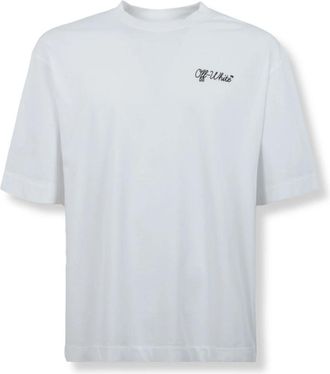Off-white Script Skate T-shirt - Heren - T-shirts - Wit - L - Katoen - Tops