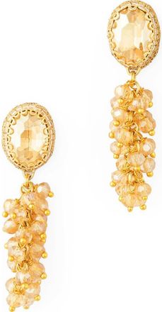 Deepa Gurnani Jemsa Drop Earrings in Champagne at Nordstrom