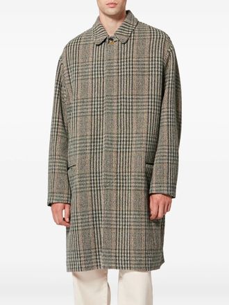 Isabel Marant Franco geruite jas met enkele rij knopen - Bruin