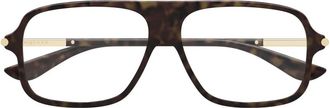Alexander McQueen Alexander McQueen, Glasses, unisex, Brown, Size: 57 MM Optical Frame