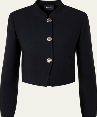 Akris Kadet Short Wool Jacket