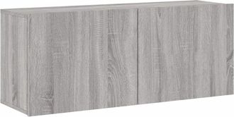 vidaXL Mueble para TV de pared gris Sonoma 100x30x41 cm vidaXL