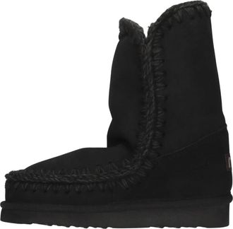 Mou Eskimo 24 Enkellaars - Dames - Winterlaarzen - Zwart - 40 EU - Wol - Schoenen
