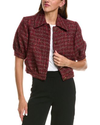 L'agence LAgence Cove Crop Short Sleeve Jacket