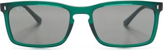 Ray-Ban rectangle-frame sunglasses - unisex - Acetate - 56 - Green